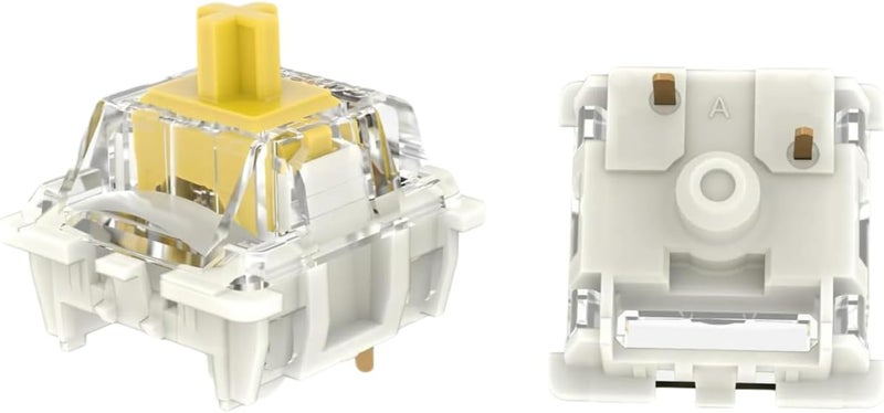 GUYEKS Gateron G Pro 3.0 Pre-Lubed Keyboard Switches,3-Pin 50gf Linear Yellow Switches Pin-Enhanced Switches(72PCS,Yellow) - Image 1